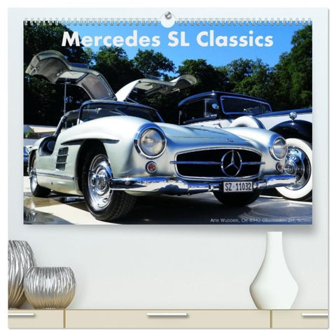 Mercedes SL Classics (hochwertiger Premium Wandkalender 2027 DIN A2 quer), Kunstdruck in Hochglanz
