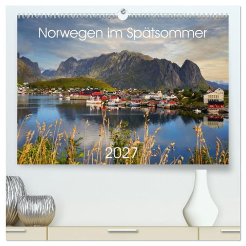 Norwegen im Spätsommer (hochwertiger Premium Wandkalender 2027 DIN A2 quer), Kunstdruck in Hochglanz