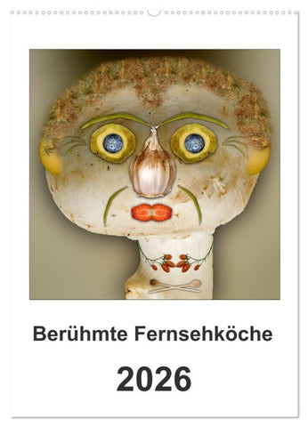 Berühmte Fernsehköche (Wandkalender 2026 DIN A2 hoch), CALVENDO Monatskalender