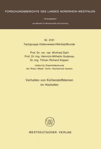Verhalten von Kohlenstoffsteinen im Hochofen