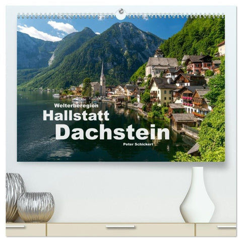 Welterberegion Hallstatt Dachstein (hochwertiger Premium Wandkalender 2027 DIN A2 quer), Kunstdruck in Hochglanz