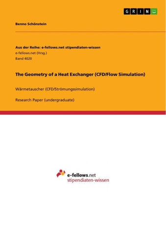 The Geometry of a Heat Exchanger (CFD/Flow Simulation)