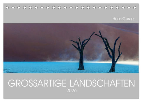 GROSSARTIGE LANDSCHAFTEN 2026 (Tischkalender 2026 DIN A5 quer), CALVENDO Monatskalender