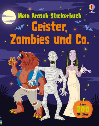 Mein Anzieh-Stickerbuch: Geister, Zombies und Co.