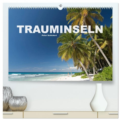Trauminseln (hochwertiger Premium Wandkalender 2027 DIN A2 quer), Kunstdruck in Hochglanz