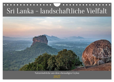 Sri Lanka - landschaftliche Vielfalt (Wandkalender 2027 DIN A4 quer), CALVENDO Monatskalender