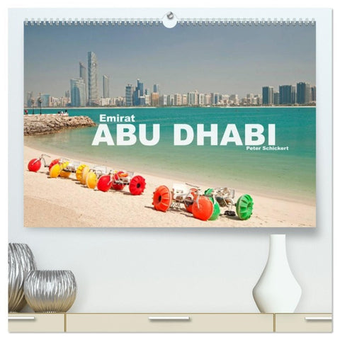 Emirat Abu Dhabi (hochwertiger Premium Wandkalender 2026 DIN A2 quer), Kunstdruck in Hochglanz
