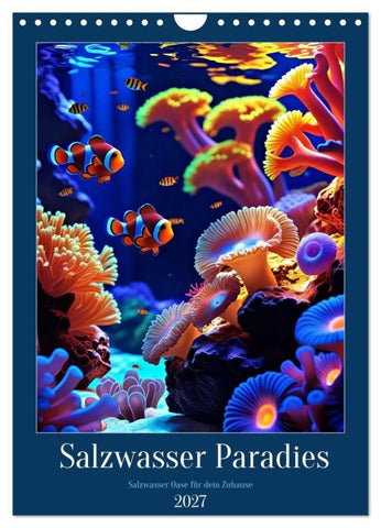 Salzwasser Paradies (Wandkalender 2027 DIN A4 hoch), CALVENDO Monatskalender