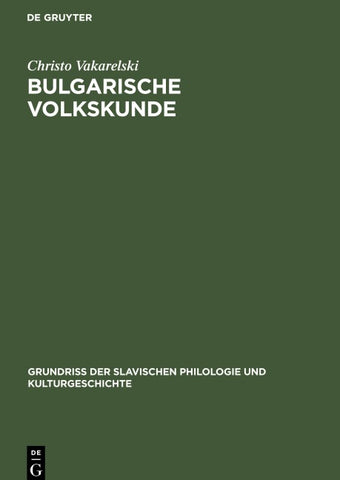 Bulgarische Volkskunde