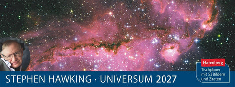 Stephen Hawking Universum Premium-Tischplaner 2027 - Wochenkalender mit 53 Bildern und Zitaten