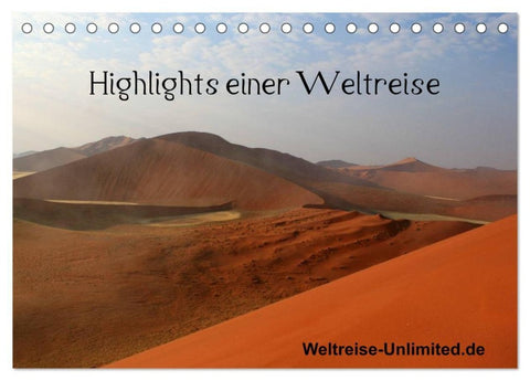 Highlights einer Weltreise (Tischkalender 2027 DIN A5 quer), CALVENDO Monatskalender