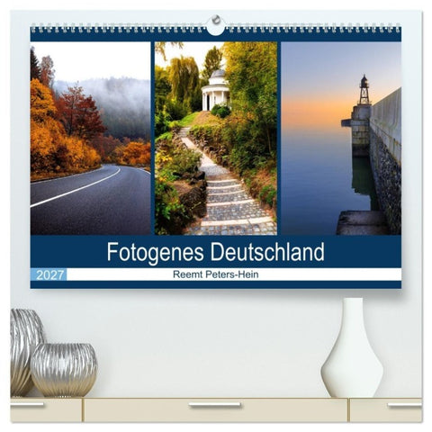 Fotogenes Deutschland (hochwertiger Premium Wandkalender 2027 DIN A2 quer), Kunstdruck in Hochglanz