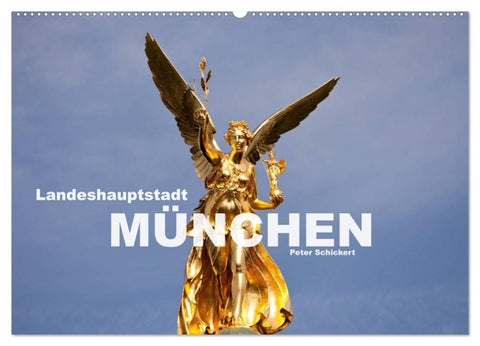 Landeshauptstadt München (Wandkalender 2026 DIN A2 quer), CALVENDO Monatskalender