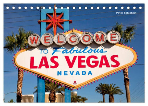 Las Vegas (Tischkalender 2026 DIN A5 quer), CALVENDO Monatskalender