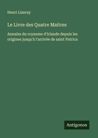 Le Livre des Quatre Maitres