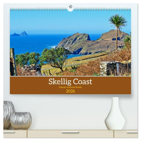 Skellig Coast - Irlands schönste Küste (hochwertiger Premium Wandkalender 2026 DIN A2 quer), Kunstdruck in Hochglanz