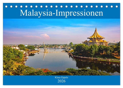 Malaysia-Impressionen (Tischkalender 2026 DIN A5 quer), CALVENDO Monatskalender