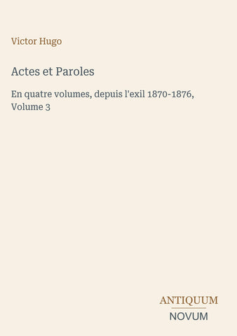 Actes et Paroles