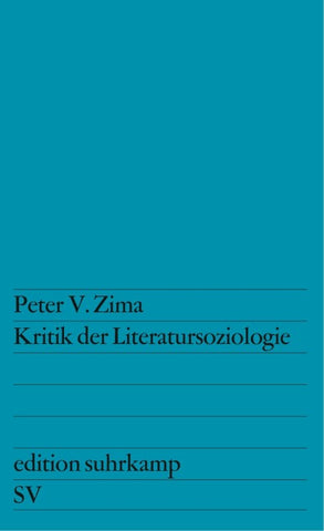 Kritik der Literatursoziologie