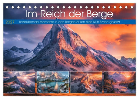 Im Reich der Berge (Tischkalender 2027 DIN A5 quer), CALVENDO Monatskalender