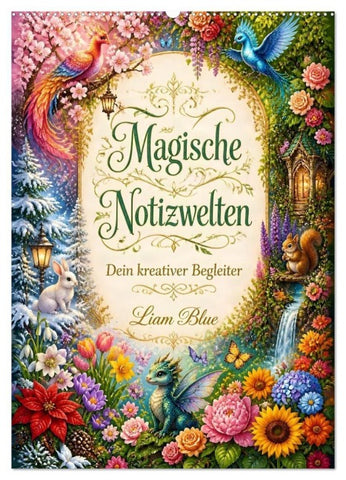 Magische Notizwelten (Wandkalender 2027 DIN A2 hoch), CALVENDO Monatskalender