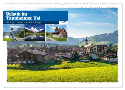 Urlaub im Tannheimer Tal (Wandkalender 2027 DIN A2 quer), CALVENDO Monatskalender