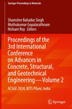 Proceedings of the 3rd International Conference on Advances in Concrete, Structural, and Geotechnical Engineering—Volume 2