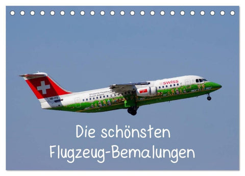 Die schönsten Flugzeug-Bemalungen (Tischkalender 2027 DIN A5 quer), CALVENDO Monatskalender