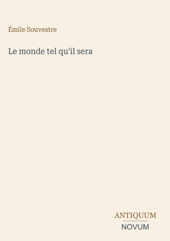Le monde tel qu'il sera