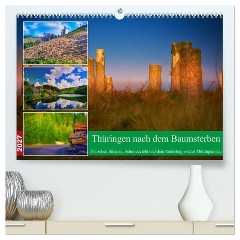 Thüringen nach dem Baumsterben (hochwertiger Premium Wandkalender 2027 DIN A2 quer), Kunstdruck in Hochglanz