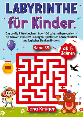 Labyrinthe für Kinder ab 5 Jahren - Band 35
