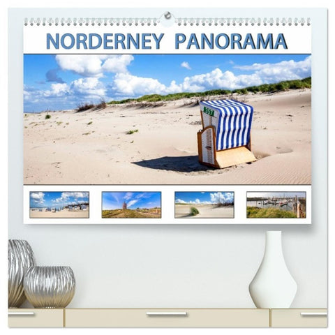 NORDERNEY PANORAMA (hochwertiger Premium Wandkalender 2027 DIN A2 quer), Kunstdruck in Hochglanz
