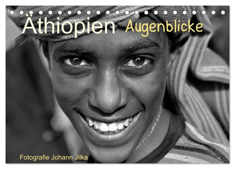 Äthiopien Augenblicke (Tischkalender 2026 DIN A5 quer), CALVENDO Monatskalender