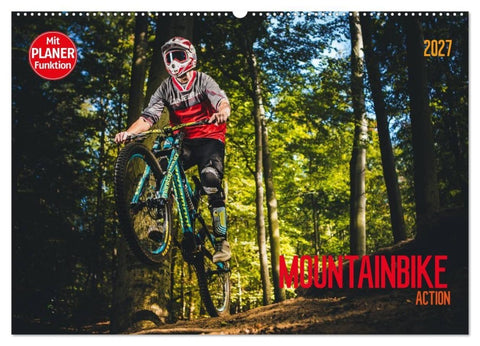 Mountainbike Action (Wandkalender 2027 DIN A2 quer), CALVENDO Monatskalender
