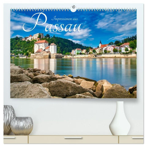 Impressionen aus Passau (hochwertiger Premium Wandkalender 2027 DIN A2 quer), Kunstdruck in Hochglanz