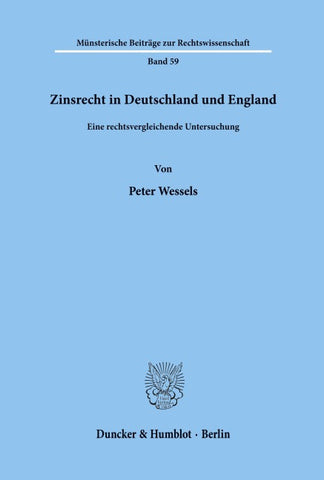 Zinsrecht in Deutschland und England.
