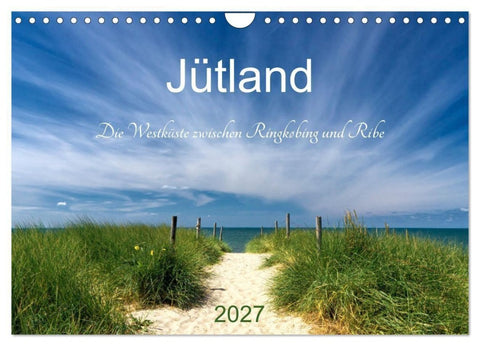 Jütland. Die Westküste zwischen Ringkøbing und Ribe (Wandkalender 2027 DIN A4 quer), CALVENDO Monatskalender