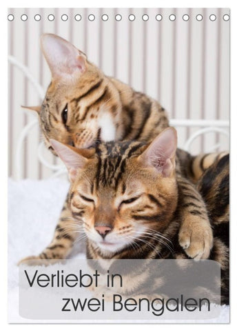 Verliebt in zwei Bengalen (Tischkalender 2027 DIN A5 hoch), CALVENDO Monatskalender