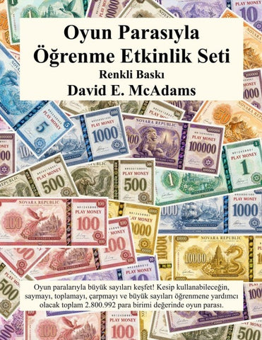 Oyun Paras¿yla Ö¿renme Etkinlik Seti