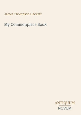 My Commonplace Book