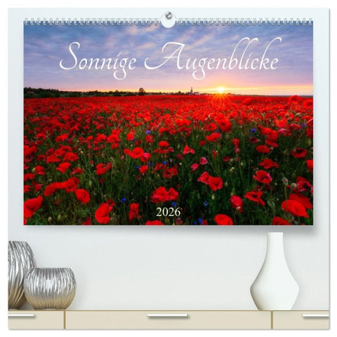 Sonnige Augenblicke (hochwertiger Premium Wandkalender 2026 DIN A2 quer), Kunstdruck in Hochglanz
