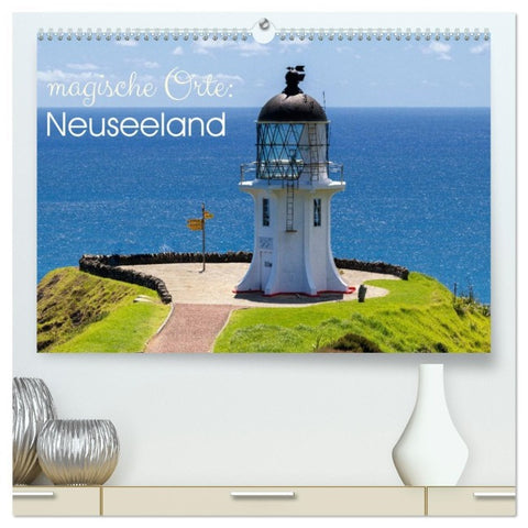 Magische Orte: Neuseeland (hochwertiger Premium Wandkalender 2026 DIN A2 quer), Kunstdruck in Hochglanz