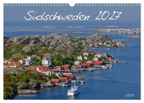 Südschweden (Wandkalender 2027 DIN A3 quer), CALVENDO Monatskalender