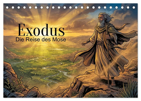 Exodus – Die Reise des Mose (Tischkalender 2027 DIN A5 quer), CALVENDO Monatskalender