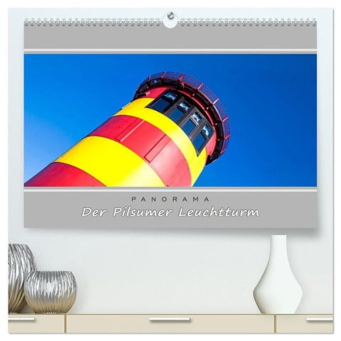 Der Pilsumer Leuchtturm (hochwertiger Premium Wandkalender 2027 DIN A2 quer), Kunstdruck in Hochglanz
