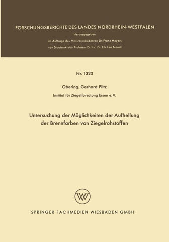 Untersuchung der Möglichkeiten der Aufhellung der Brennfarben von Ziegelrohstoffen