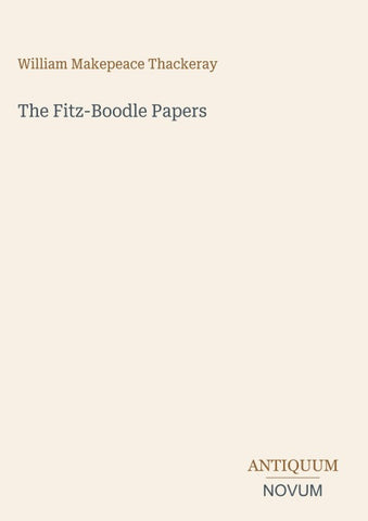 The Fitz-Boodle Papers