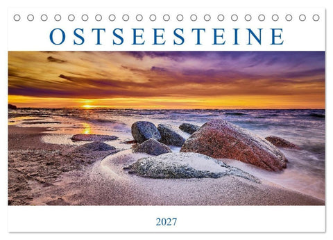 Ostseesteine (Tischkalender 2027 DIN A5 quer), CALVENDO Monatskalender