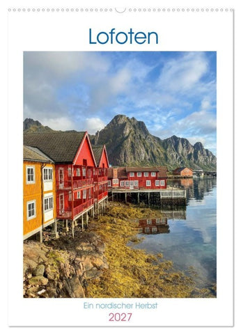 Lofoten - ein nordischer Herbst (Wandkalender 2027 DIN A2 hoch), CALVENDO Monatskalender