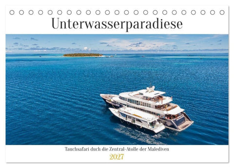 Faszinierende Meereswelt der Malediven (Tischkalender 2027 DIN A5 quer), CALVENDO Monatskalender